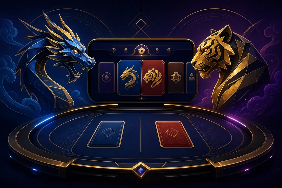 8xbet India Dragon Tiger card game category visual